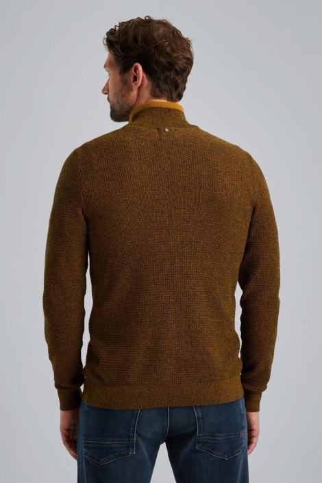 PME legend half zip collar cotton mouline